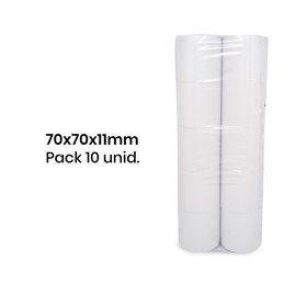 Rolo de Papel Normal 70x70x11 - Pack de 10 unidades