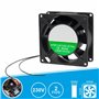 Ventoinha 230V 92X92X38Mm 2 Fios
