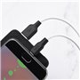 Cabo de Carregamento em Silicone USB-A / Micro USB, Hoco X21 - Preto / Branco