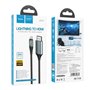 Cabo Adaptador Conversor Lightning para HDMI, Full HD 1080p, Hoco UA15 - Cinzento