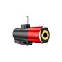 Adaptador Lightning para Jack 3.5mm, com Porta Lightning para Carregamento, Hoco LS32 - Vermelho