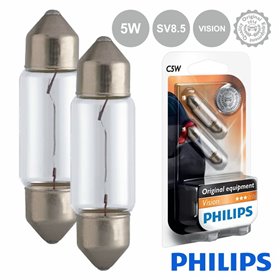 Lâmpada P/ Automóvel 12V C5W Sv8.5 5W Vision 45Lm Philips