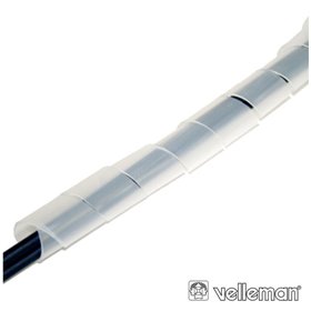 Protector De Cabo Espiral Transparente Ø6Mm 10M Velleman