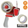 Dispensador De Fita-Cola C/ 2 Rolos Perel