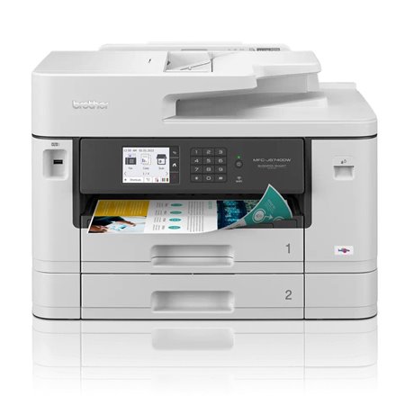 Brother multifuncional injeção colorida mfcj5740dw fax - a3 - 28ppm - 256mb - usb - rede - wi-fi - wi-fi direto - duplex todas a