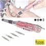 Conjunto De Chave C/ 6 Mini Bits Reversíveis Donau