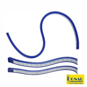 Régua Curva Flexível 30Cm Donau