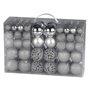 Conjunto De 100 Bolas De Natal Prateadas