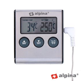 Termómetro Digital Alimentar C/ Temporizador Alpina