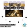 Conjunto De Luzes  Bolas Leds Brancas E Pretas