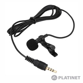 Microfone Lapela Preto
