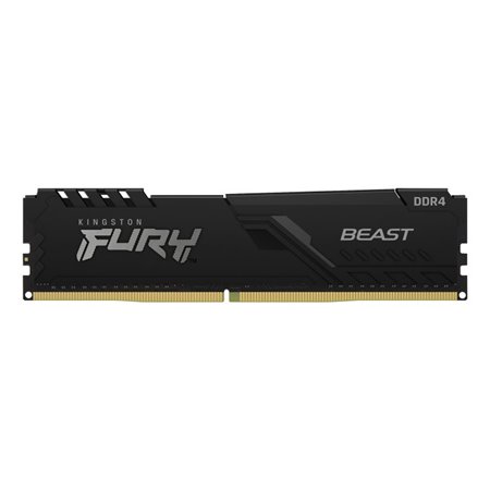 Memória ram ddr4 32gb ddr4 kingston - 3200mhz - pc4 - 25600 - fury beast - preto