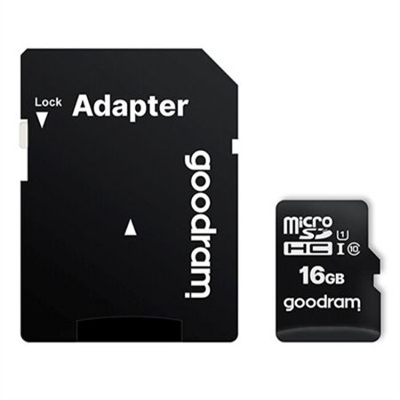 Cartão de memória micro sd goodram 16gb m1aa cl10 uhs - i u1 + adaptador
