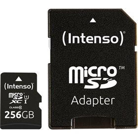 Cartão de memória micro sd intensa 256gb uhs - i cl10 + adaptador sd