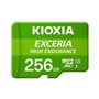 Cartão de memória micro secure digital sd kioxia 256gb exceria high endurance uhs - i c10 r98 com adaptador