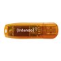 usb 2.0 memória intensa arco-íris 64 gb laranja