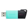 Memória usb 3.2 kingston 256gb datatraveler dtxm turquesa