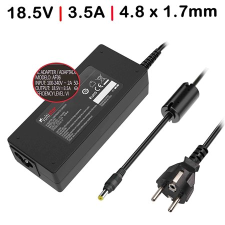 Carregador para Portatil HP 18.5V 3.5A 65W Ficha Amarelo