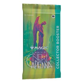 Jogo de cartas sobre magos individuais da costa mágica as ruas reunidas de new capenna sobre o colecionador inglês