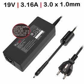 Carregador Portatil Samsung 19V 3.16A 3.0X1.0 mm