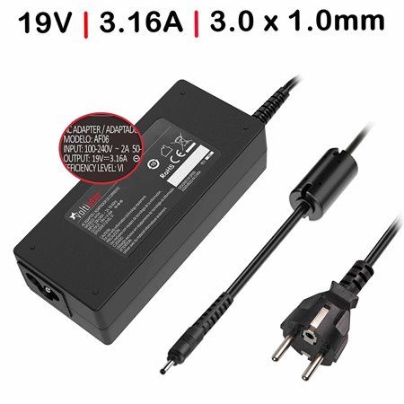 Carregador Portatil Samsung 19V 3.16A 3.0X1.0 mm