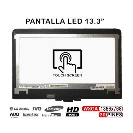 Ecrã 13.3" com Tátil para Portatil HP Pavilion X360 13-S100Nj 13-S121Ds