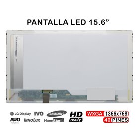 Ecrã LED de 15.6" para Portatil LP156Wh2 LP156Wh4 LTN156At02 B156Wx02 V.2