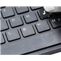 Etiqueta para Transformar-Se em Teclado em Espanhol / Castellano Prata com Letras em Preto