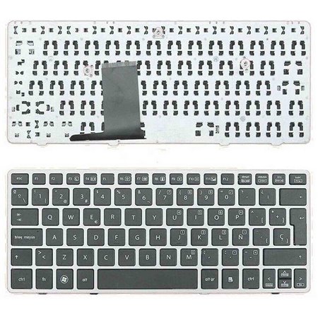 Teclado para Portatil HP EliteBook 2560P 2570P Marco Plata