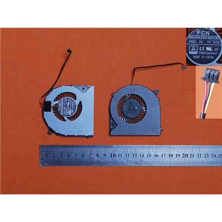 Ventoinha para Portatil Clevo 6-31-N5502-102 F57-D1 F57-D1C F57-D1T Fh22 Dfs551205Wq0T Fh22 Dfs551205Wq0T