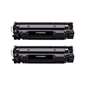 Canon 728/725/712/713/726 Preto Pack de 2 Cartuchos de Toners - Compatível