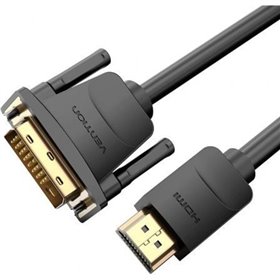 Cabo Conversor Vention ABFBG/ DVI-D Macho - HDMI Macho/ 1.5m/ Preto