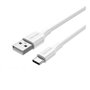 Cabo USB 2.0 Tipo-C Vention CTHWF/ USB Tipo-C Macho - USB Macho/ Até 60W/ 480Mbps/ 1m/ Branco