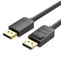Cabo Displayport 1.2 4K Vention HACBG/ Displayport Macho - Displayport Macho/ 1.5m/ Preto