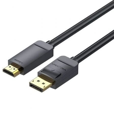 Cabo Conversor Vention HAGBH/ DisplayPort Macho - HDMI 4K Macho/ 2m/ Preto