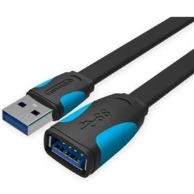 Extensão USB 3.0 Vention VAS-A13-B200/ USB Macho - USB Fêmea/ 5Gbps/ 2m/ Preto e Azul