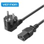 Cabo de Alimentação Vention ZCJBAC/ IEC C13 Fêmea - CEE7 Macho/ 1.8m/ Preto