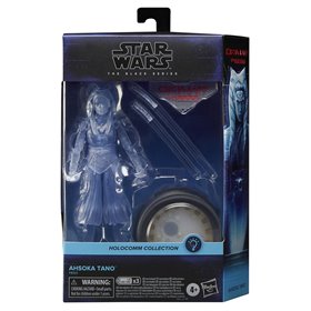 figura hasbro star wars a série negra coleção holocomm ahsoka tano