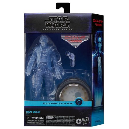 Hasbro star wars a série negra coleção holocomm figura han solo
