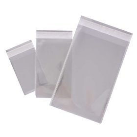 Sacos Transparentes de Polipropileno Apli 250x330mm com Fecho Adesivo - Calibre 120 - Alta Resistência e Flexibilidade - Uso Ali