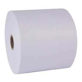 Rolo de Papel Apli Electra - 57x65x12mm - Resistente à Água e Rasgos - Ideal para Etiquetas e Sinalização - Branco