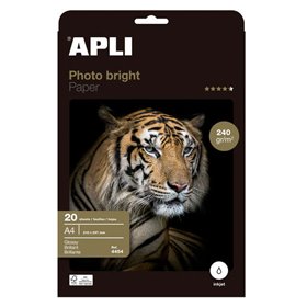 Papel Fotográfico Apli Photobright A4 240g 20 Folhas