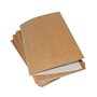 Mariola Pacote de 50 Subpastas Kraft - Branco 240gr - Formato Fólio - Slot para Fixador - Cor Marrom/Branco