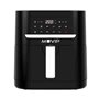 Fritadeira Muvip Hot Air 7 Litros 1800W Touch Screen - 10 Programas de Culinária - Cor Preta