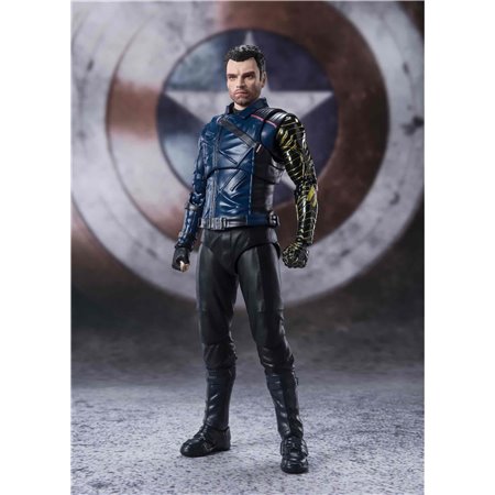 Figura tamashi nações bucky barnes figura maravilha o falcão e o soldado de inverno sh figuarts