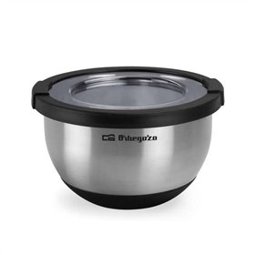 Tigela de aço inoxidável Orbegozo BOA 1500 - Série BOA - Durável e segura - Capacidade de 1,5L - Base antiderrapante - Sem BPA -