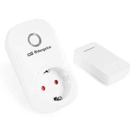 Plugue inteligente Orbegozo ENM 2000 com controle remoto - Controle sem bateria - Alcance de 150M - Potência máxima 3680W - Prot