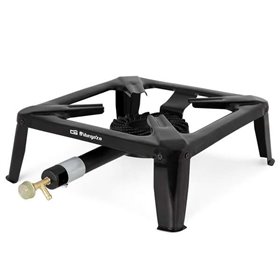 Fogão a gás Orbegozo FO 6000 para paellas ao ar livre - Potente queimador em ferro fundido - Corpo em aço esmaltado resistente -
