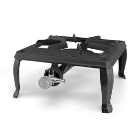 Fogão a gás portátil resistente Orbegozo FO 6100 - Queimador potente de 3,5 kW - Grelha de ferro fundido - Uso seguro ao ar livr