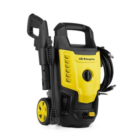 Lavadora de alta pressão Orbegozo HDL 1400 potente e eficiente - 105 bares de pressão - Vazão de 330 L/H - Bico de espuma com ta